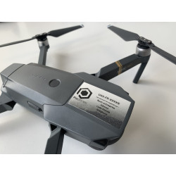 Etiquette identification drone professionnel